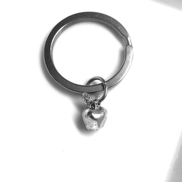 Miniature 3D Apple Fruit Key ring charm Fruit Lovers Gift Keychain - Picture 2 of 2